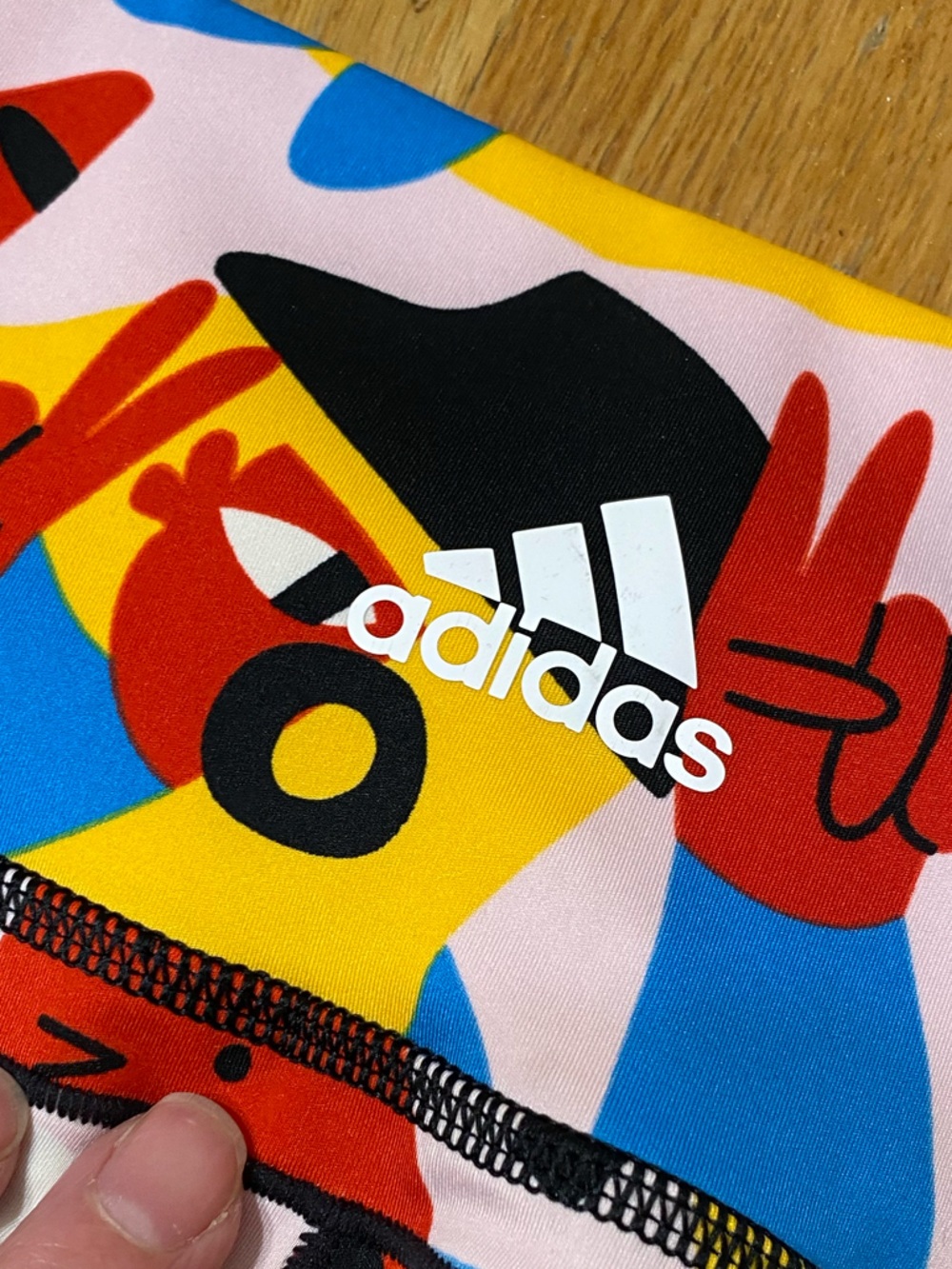 Adidas Believe This 7/8 Tights Colorful Graphic Tiger Floral Print Leggings S - Picture 11 of 14